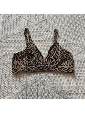 Skims Fits Everybody  Triangle Bralette in Jaguar Print